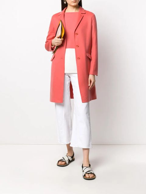 Loro Piana single breasted mid-length coat - Pink - zdjęcie produktu nr 2