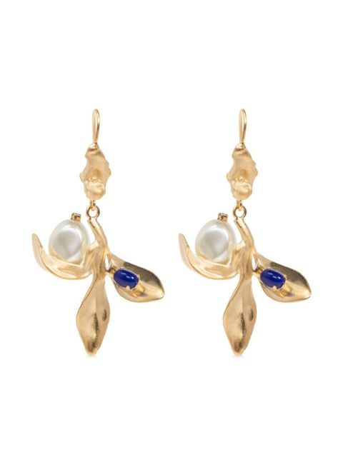 Marni Flower Delirium earrings - Gold - zdjęcie produktu nr 1