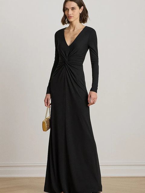 Lauren Ralph Lauren sukienka kolor czarny maxi rozkloszowana 253981393 - zdjęcie produktu nr 1