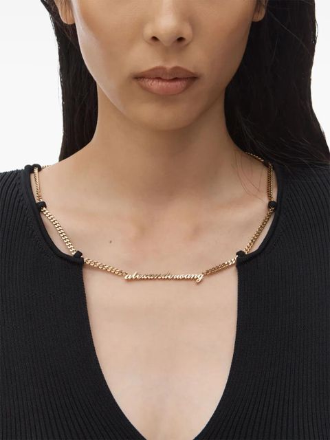 Alexander Wang Logo Nameplate dress - Black