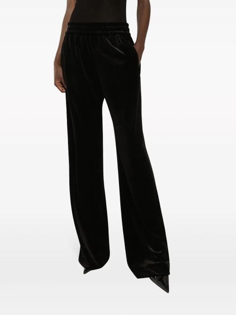 Dolce & Gabbana velvet elasticated trousers - Black