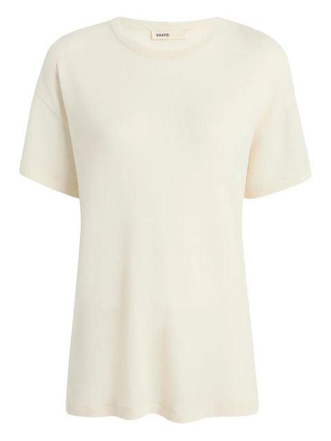 KHAITE Maeve short-sleeve T-shirt - Neutrals - zdjęcie produktu nr 1