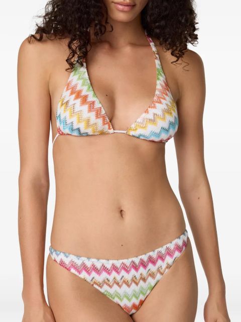Missoni chevron tie bikini - White