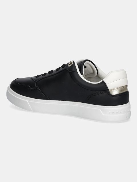 Tommy Hilfiger sneakersy skórzane ESSENTIAL ELEVATED COURT SNEAKER damskie kolor czarny FW0FW08680 - zdjęcie produktu nr 2