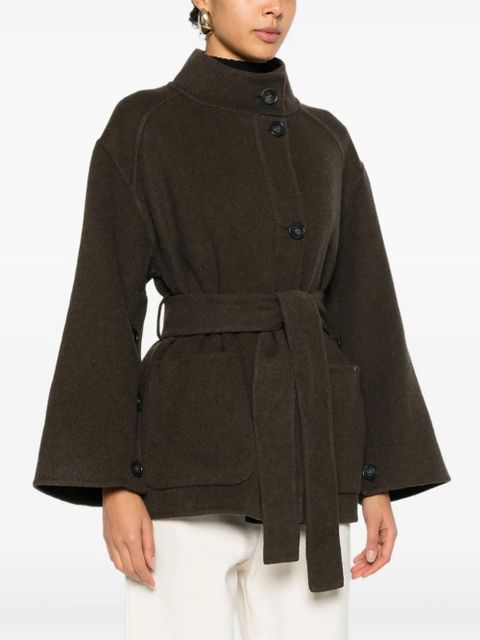 Ba&Sh belted buttoned jacket - Green - zdjęcie produktu nr 2