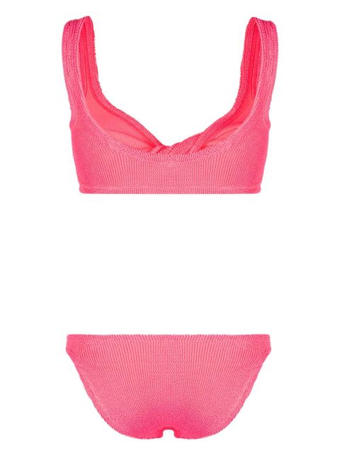 Hunza G Juno crinkled twist bikini - Pink