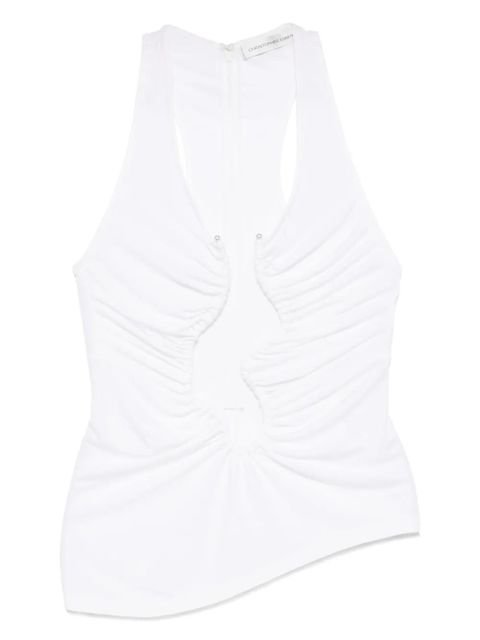 Christopher Esber Salacia ruched tank top - White - zdjęcie produktu nr 1