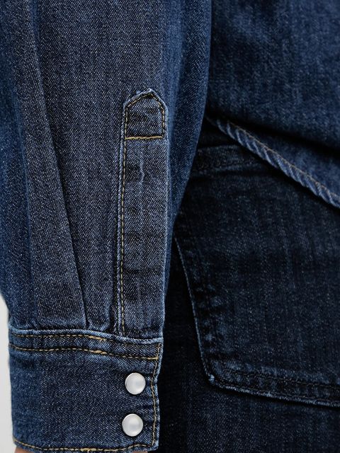 United Colors of Benetton koszula jeansowa damska kolor niebieski regular z kołnierzykiem klasycznym