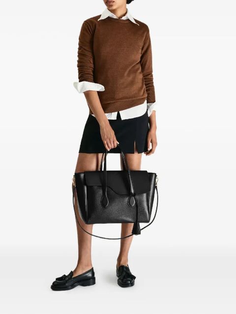 ATP Atelier large Merlara asymmetrical-flap tote bag - Black - zdjęcie produktu nr 2