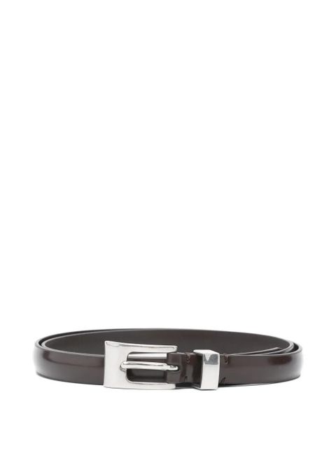 The Row silver-tone buckle belt - Brown - zdjęcie produktu nr 1