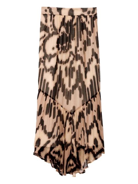 Ba&Sh Aley printed maxi skirt - Pink - zdjęcie produktu nr 1