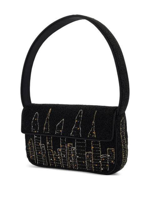 STAUD Tommy beaded skyline shoulder bag - Black - zdjęcie produktu nr 2
