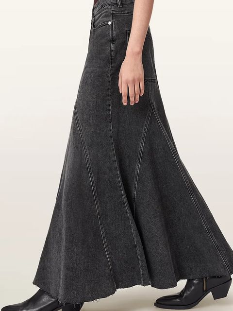 AllSaints spódnica jeansowa ALMA