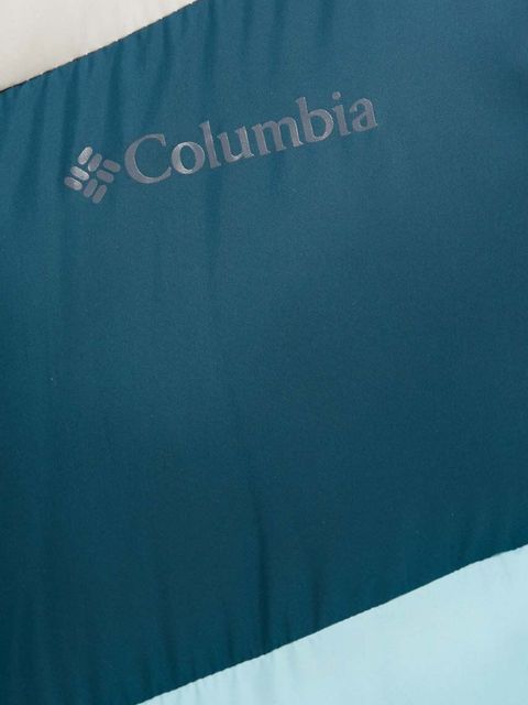 Columbia kurtka Puffect Color Block Jkt damska kolor turkusowy zimowa 1955101