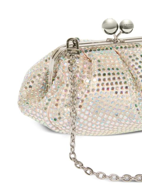 Weekend Max Mara embellished chain clutch bag - Pink