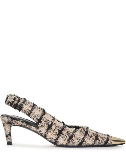 ANINE BING Nina 50mm tweed pumps - Neutrals - zdjęcie produktu nr 1