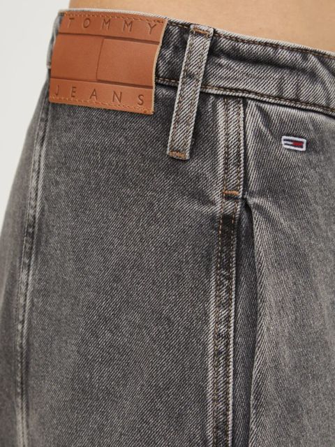 Tommy Jeans spódnica jeansowa kolor szary maxi rozkloszowana DW0DW19799