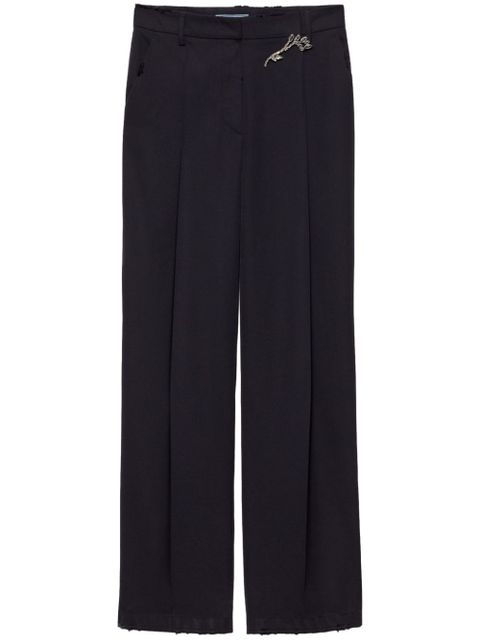 Prada gabardine trousers - Blue - zdjęcie produktu nr 1