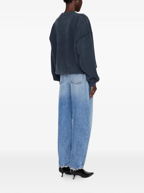 ANINE BING snake print sweatshirt - Grey