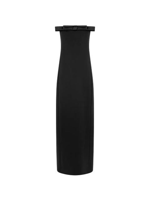 TOM FORD bow-detail strapless maxi dress - Black - zdjęcie produktu nr 1