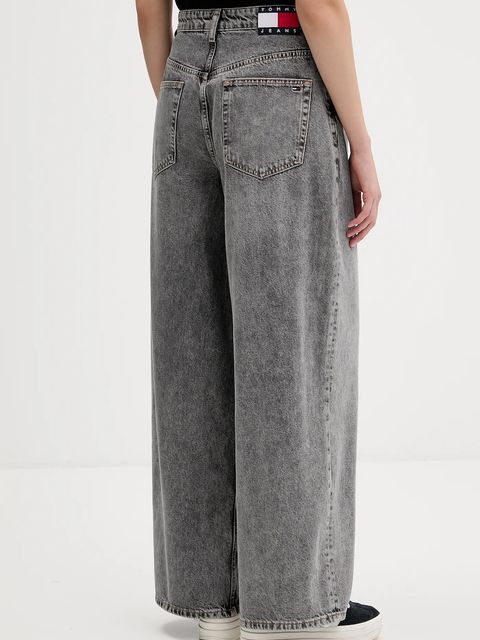 Tommy Jeans jeansy damskie kolor szary DW0DW22128