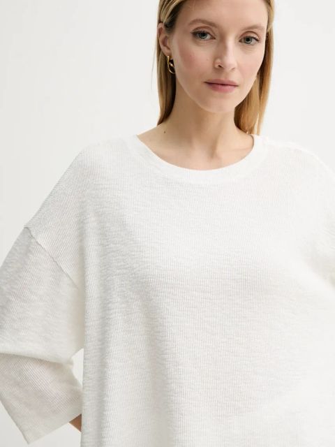 American Vintage longsleeve kolor beżowy YRU02AE25