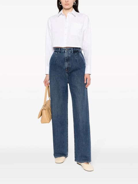 LouLou de Saison Attu high-rise wide-cut jeans - Blue