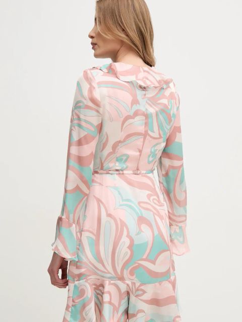 Gaudi sukienka kolor różowy mini prosta 511FD15005