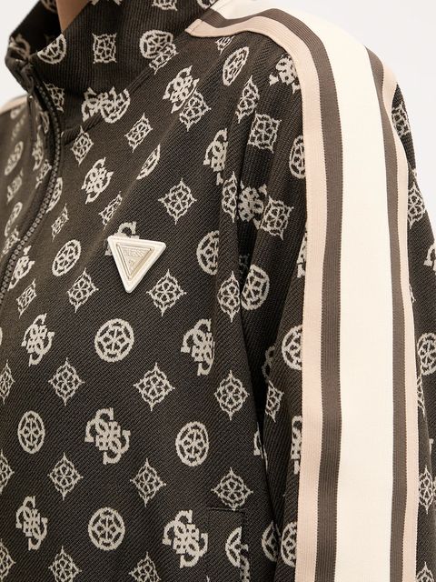 Guess bluza PEONY damska kolor beżowy wzorzysta V5YQ07 K0282