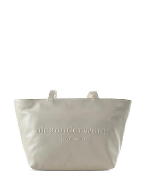 Alexander Wang medium embossed-logo tote bag - Neutrals - zdjęcie produktu nr 1