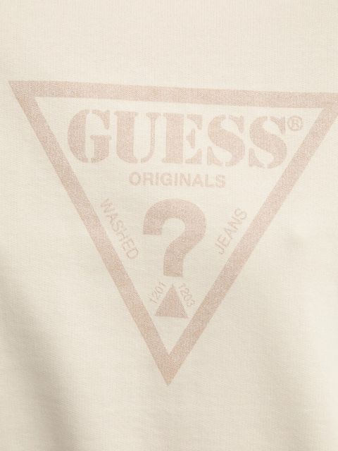 Guess Originals bluza bawełniana damska kolor beżowy z nadrukiem W5RQ14 K68I1