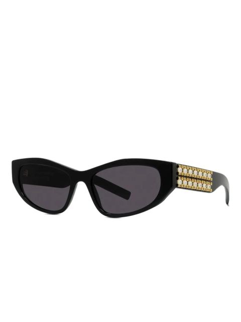 Givenchy Eyewear Plumeties pearl-embellished sunglasses - Black - zdjęcie produktu nr 2