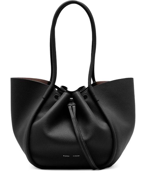 Proenza Schouler large Ruched tote bag - Black - zdjęcie produktu nr 1