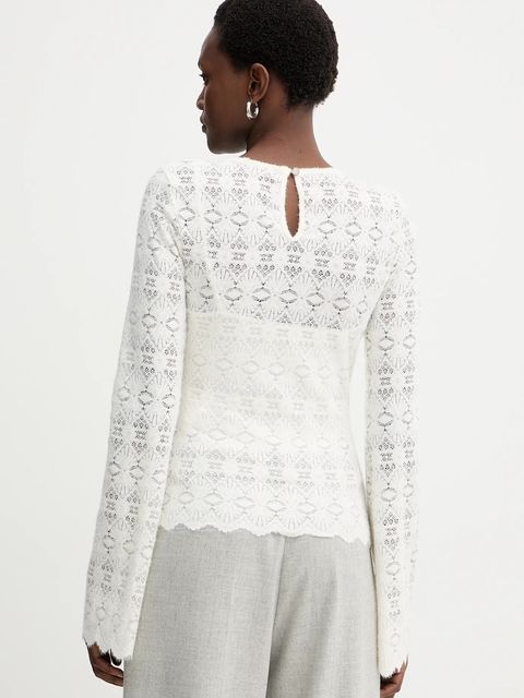 Guess bluzka BRIDGETTE damska kolor beżowy gładka W5BP13 K1180