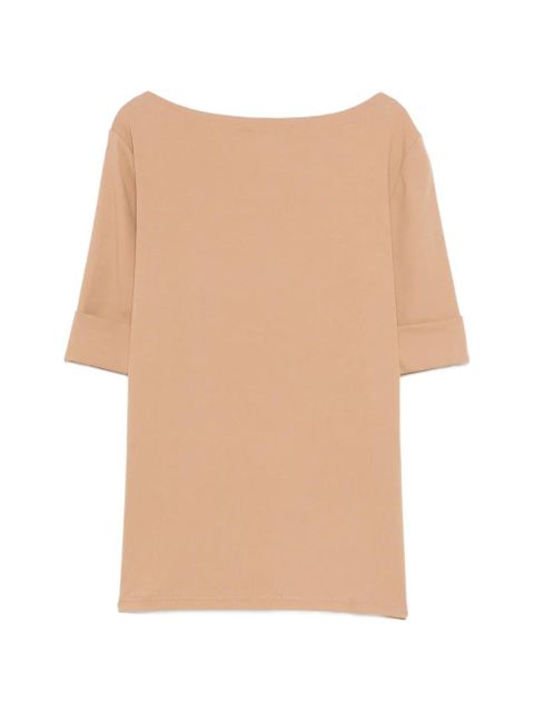 Lauren Ralph Lauren boat neck cuffed T-shirt - Neutrals - zdjęcie produktu nr 2