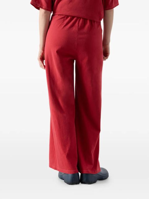 American Vintage Pymaz elasticated cotton track pants - Red