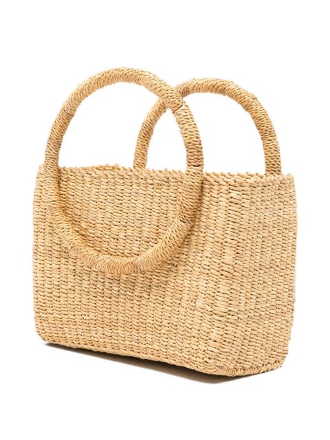 Muun mini Lune woven straw tote bag - Neutrals - zdjęcie produktu nr 2