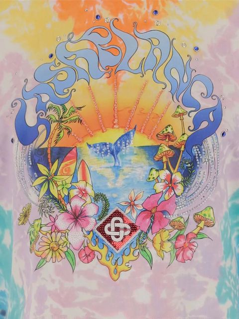 Casablanca organic-cotton t-shirt - Purple