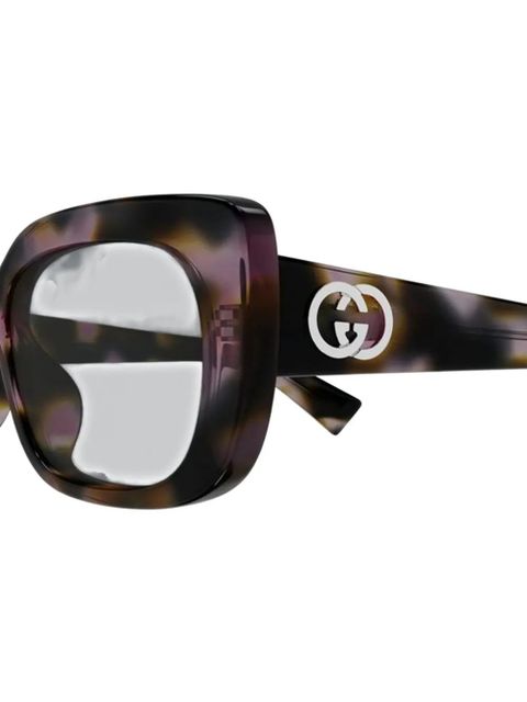 Gucci Eyewear havana logo sunglasses - Brown