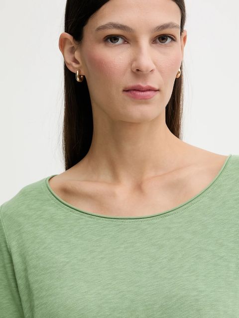 Marc O'Polo longsleeve bawełniany kolor zielony 5000009292