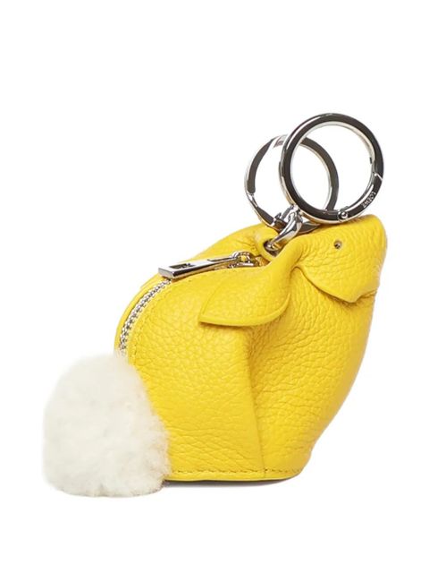 LOEWE Bunny leather keyring - Yellow - zdjęcie produktu nr 1