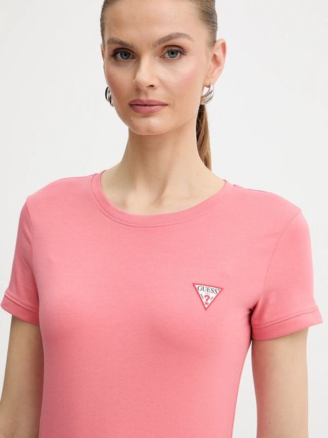 Guess t-shirt damski kolor pomarańczowy W2YI44 J1314 - zdjęcie produktu nr 2