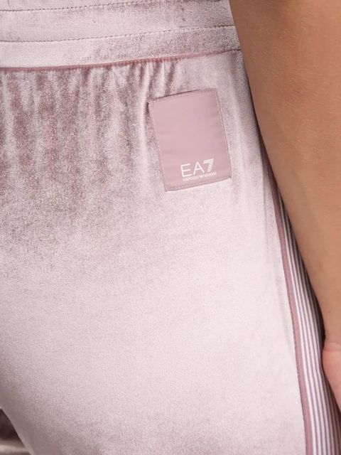 EA7 Emporio Armani dres welurowy kolor fioletowy TJZDZ.6DTV64