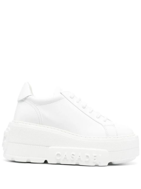 Casadei chunky sole leather sneakers - White - zdjęcie produktu nr 1