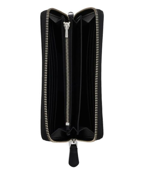Marc Jacobs The Continental logo-plaque leather wallet - Black