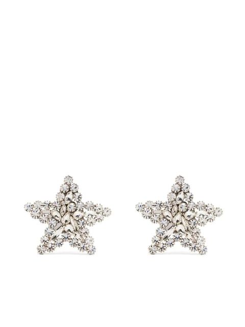 Alessandra Rich crystal star clip-on earrings - Silver - zdjęcie produktu nr 1