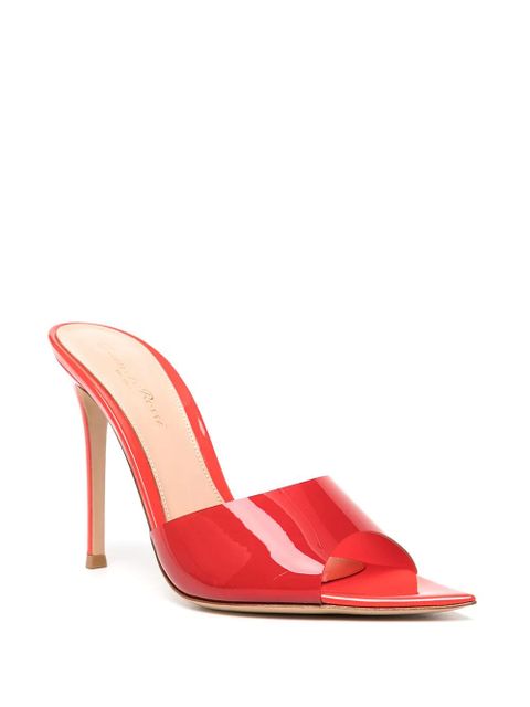 Gianvito Rossi Elle transparent-strap sandals - Red - zdjęcie produktu nr 2