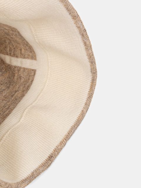 Moschino kapelusz z wełną kolor beżowy M3353 65460