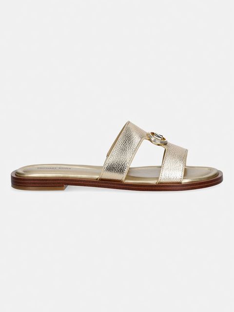 MICHAEL Michael Kors klapki damskie skórzane Erin Flat Sandal - zdjęcie produktu nr 1