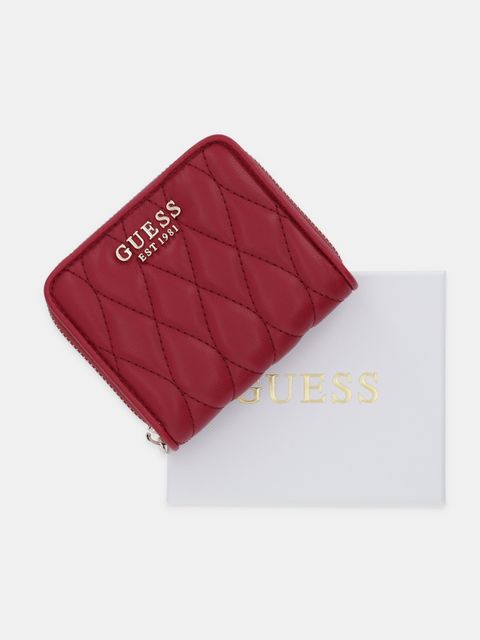 Guess portfel VALLA damski kolor czerwony SWQG81 22137 - zdjęcie produktu nr 2